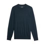 Blå Merino Crew Sweater