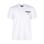 Hvid Double Smile Polo T-shirt