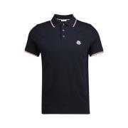 Piquet Polo Shirt med trefarvet kant