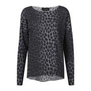 Leopard Print Fleece Top