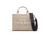 Beige Canvas Tote Taske