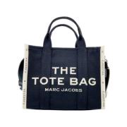 Sort Tote Taske med Beige Kant