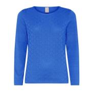 Feminin O-Neck Pullover Bluse Marlin