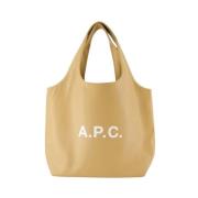 Beige PVC Tote Taske Ninon