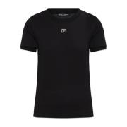 T-shirt med skinnende logo