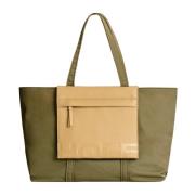 Nylon Shopper Taske Khaki