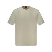 Beige Bomuld T-shirt