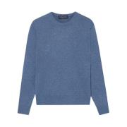 Uld-kashmir rundhals sweater