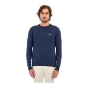 Broderet logo rund hals sweater