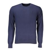 Blå Langærmet Sweater med Logo