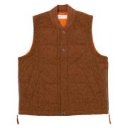 Orange Leopard Carlton Gilet