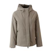 Beige Teknisk Parka med Termisk Isolering