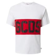 Logo Band Oversized White T-shirt