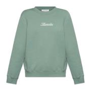 Sweatshirt med broderet logo