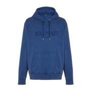 Hoodie med broderet logo