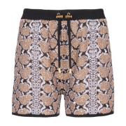 Snakeskin Strikkede Shorts