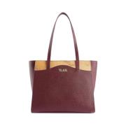 Lilla Geo Map Shopper Taske