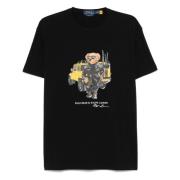 Broderet 'Polo Bear' Bomuld T-shirt