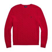 Kabelstrik Uld-Kashmir Sweater