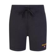 Sport Logo Bomuld Shorts Sort