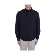 Nylon Stretch Overshirt med knaplukning