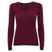 Bordeaux Flettet Sweater