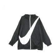 Sort Windbreaker Jakke med Swoosh