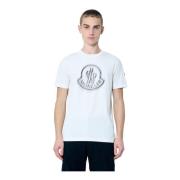 Bomuld Jersey Logo Print T-Shirt