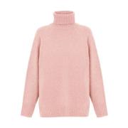 Rullekrave sweater med lange ærmer