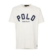 Hvide T-shirts med Polo Pony Logo