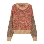 Lyserød Mohair Sweater Blød Pasform