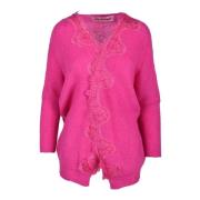 Mohair Blend Cardigan i Rose