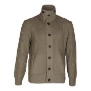 Herre Cardigan Sweater med sidelommer