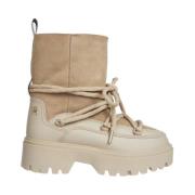 Beige Shearling Ankel Snowboot