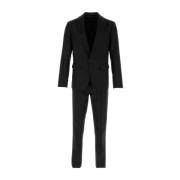 Sort Uldblanding London Suit