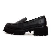 Chunky Platform Loafers - Black