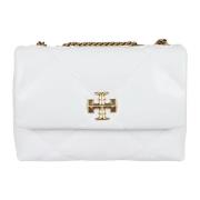 Diamantquiltet læder crossbody taske