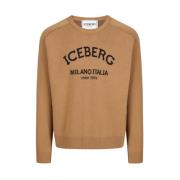 Crewneck sweater med logo