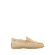 Suede Loafers i Sandfarve