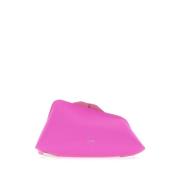 Fuchsia Pink Kiss-Lock Metal Feet Taske