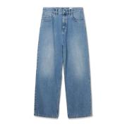 Broderede afslappede jeans