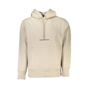 Beige Fleeceforet Hoodie - Tidløs Komfort