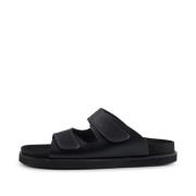 Fern sandal læder - BLACK