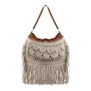 Boho Frynset Skuldertaske