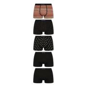 Fem-pakke bomuld boxershorts