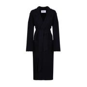 Navy Blue Knit Coat