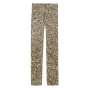 Leopard Print Straight Trousers