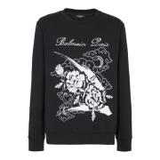 Blomsterprint sweatshirt