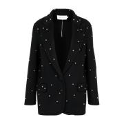 Besat uldblandet blazer