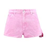 Denim Love Birds Broderi Shorts